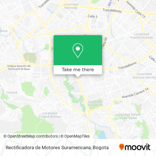 Mapa de Rectificadora de Motores Suramericana