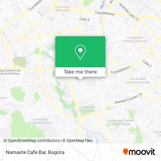 Mapa de Namaste Cafe Bar