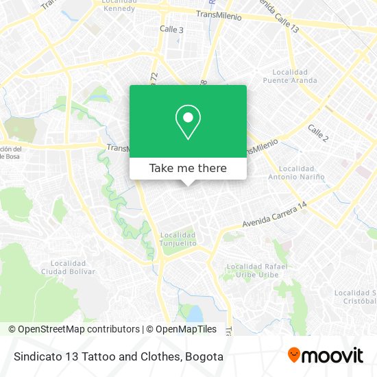 Sindicato 13 Tattoo and Clothes map