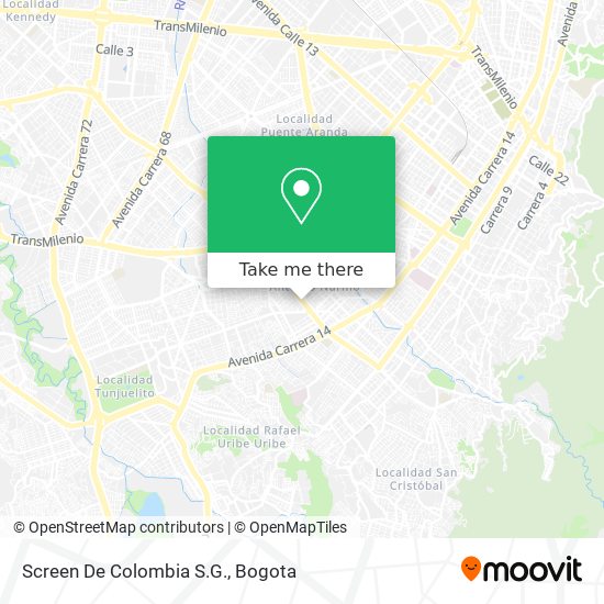 Screen De Colombia S.G. map