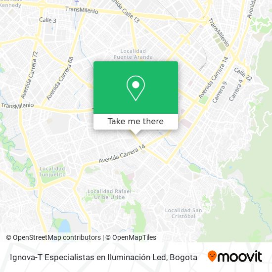 Ignova-T Especialistas en Iluminación Led map