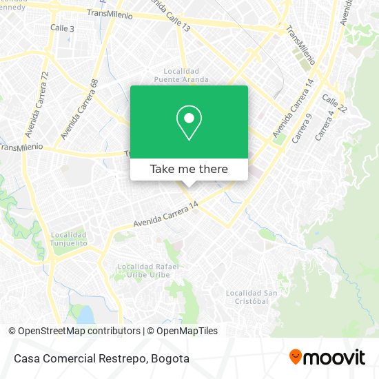 Mapa de Casa Comercial Restrepo