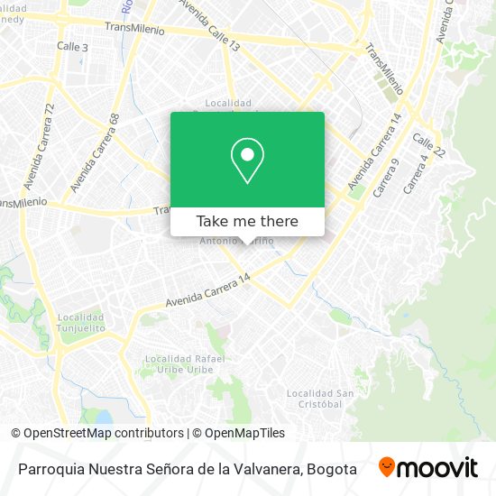 Mapa de Parroquia Nuestra Señora de la Valvanera