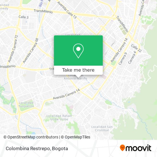 Colombina Restrepo map