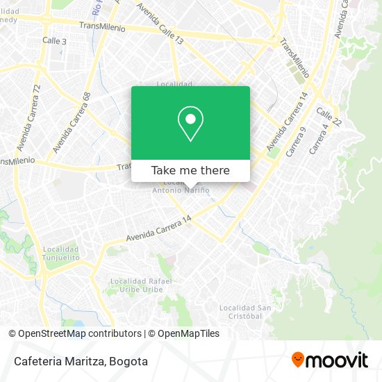 Cafeteria Maritza map