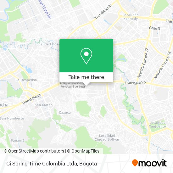 Ci Spring Time Colombia Ltda map