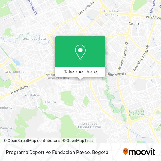 Programa Deportivo Fundación Pavco map