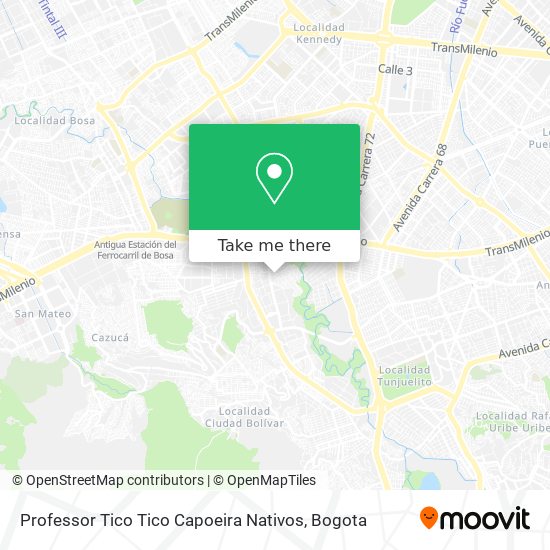 Professor Tico Tico Capoeira Nativos map
