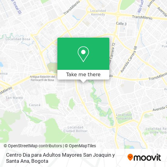 Centro Dia para Adultos Mayores San Joaquin y Santa Ana map