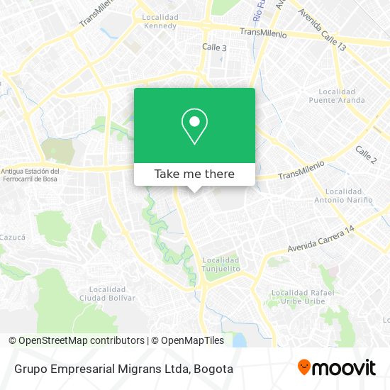 Grupo Empresarial Migrans Ltda map