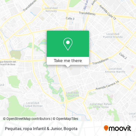 Mapa de Pequitas, ropa Infantil & Junior