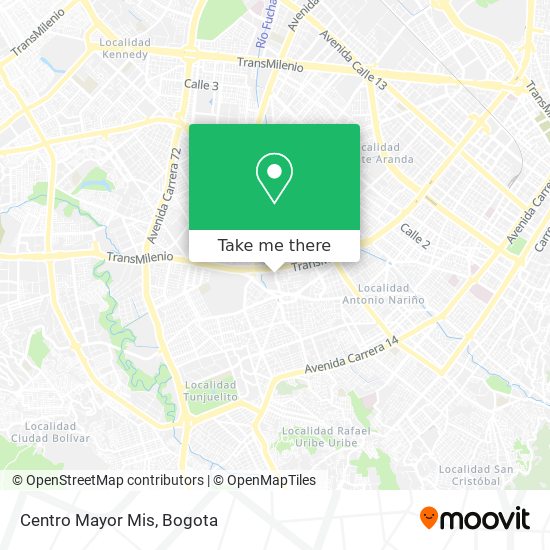 Centro Mayor Mis map