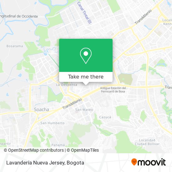 Lavandería Nueva Jersey map
