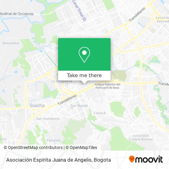 Asociación Espírita Juana de Angelis map