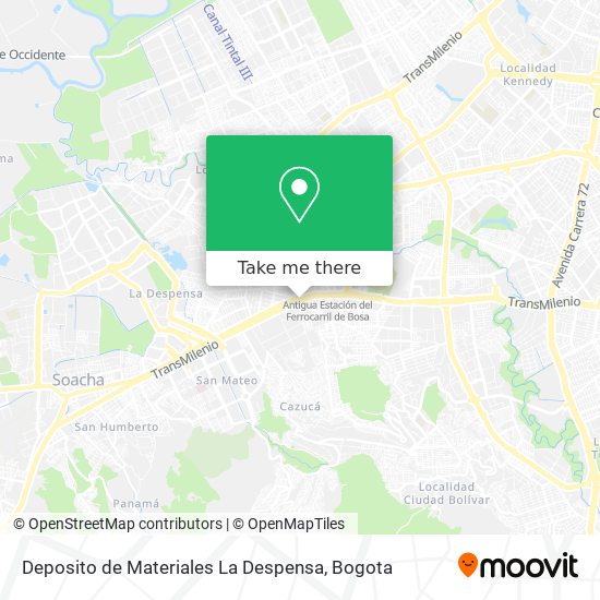Deposito de Materiales La Despensa map