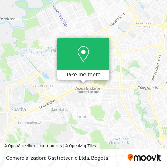 Mapa de Comercializadora Gastrotecnic Ltda