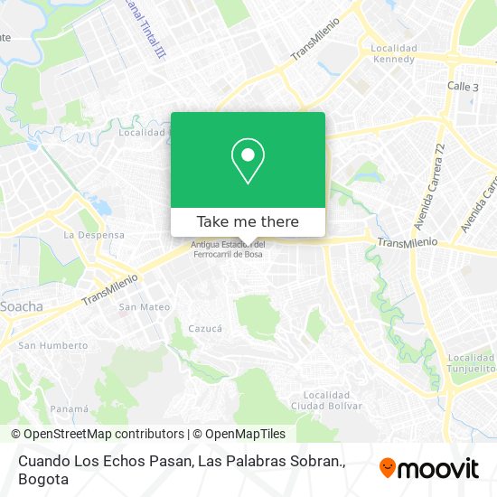 Cuando Los Echos Pasan, Las Palabras Sobran. map