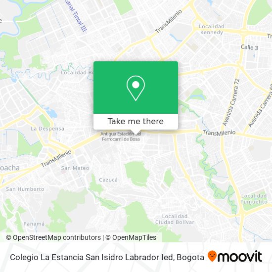 Colegio La Estancia San Isidro Labrador Ied map