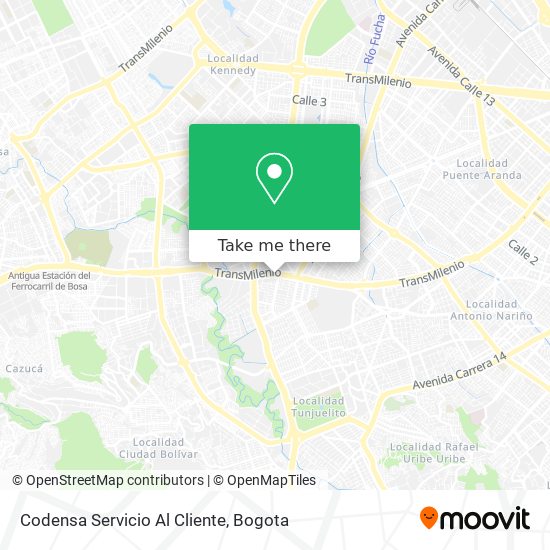 Codensa Servicio Al Cliente map