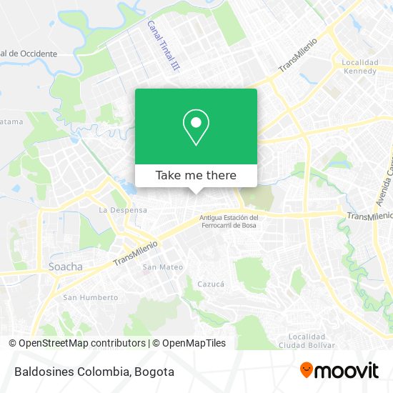 Mapa de Baldosines Colombia