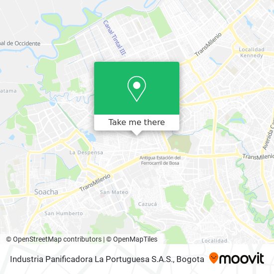 Mapa de Industria Panificadora La Portuguesa S.A.S.