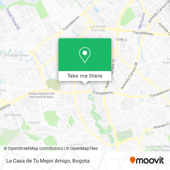 La Casa de Tu Mejor Amigo map