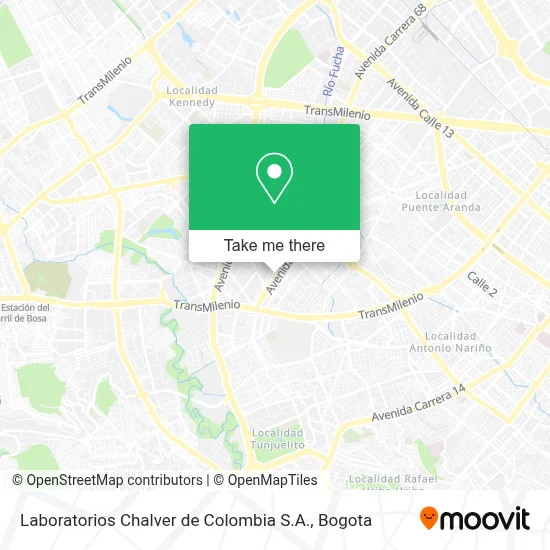 Laboratorios Chalver de Colombia S.A. map
