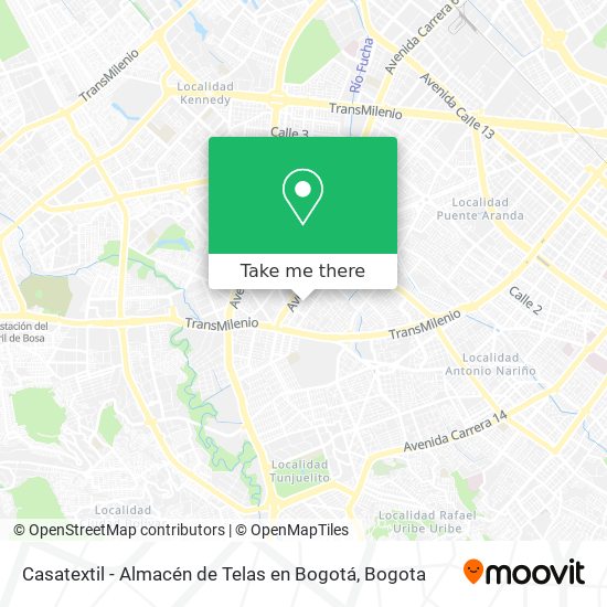 Casatextil - Almacén de Telas en Bogotá map