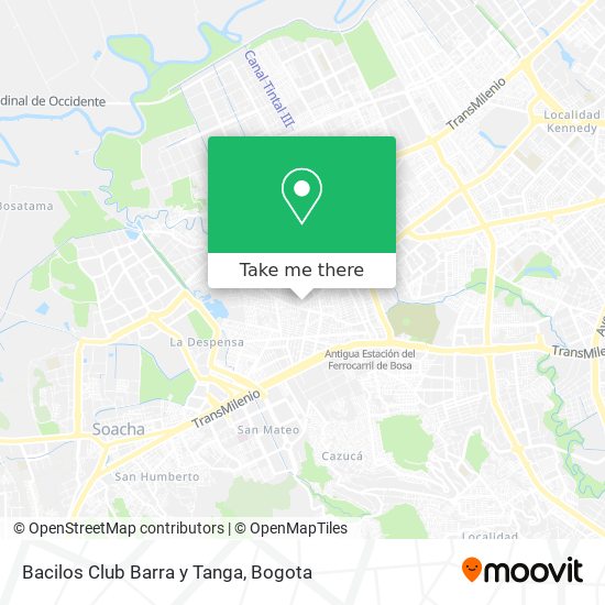 Bacilos Club Barra y Tanga map