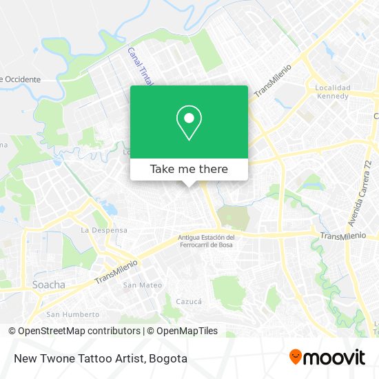 New Twone Tattoo Artist map