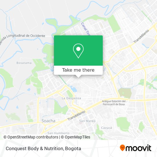 Conquest Body & Nutrition map