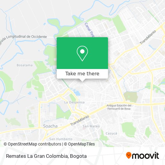 Remates La Gran Colombia map