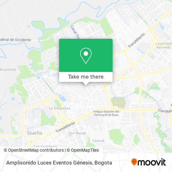 Mapa de Amplisonido Luces Eventos Génesis