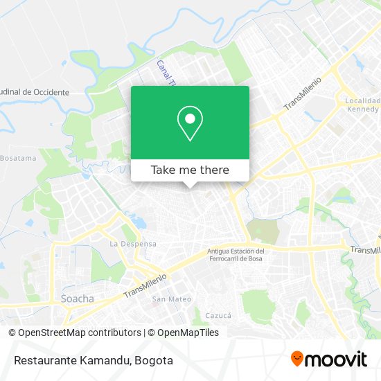 Restaurante Kamandu map