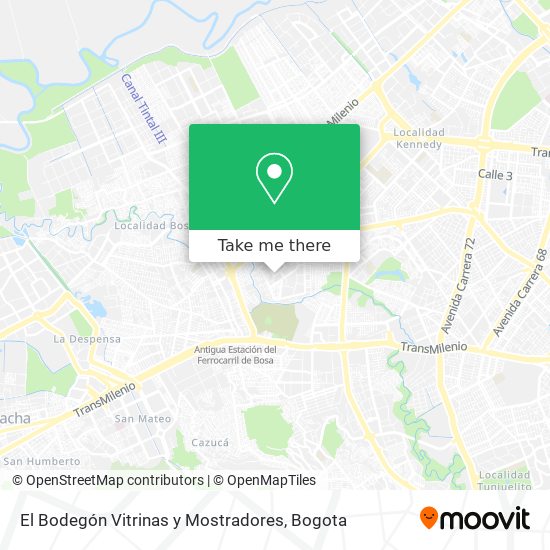 El Bodegón Vitrinas y Mostradores map