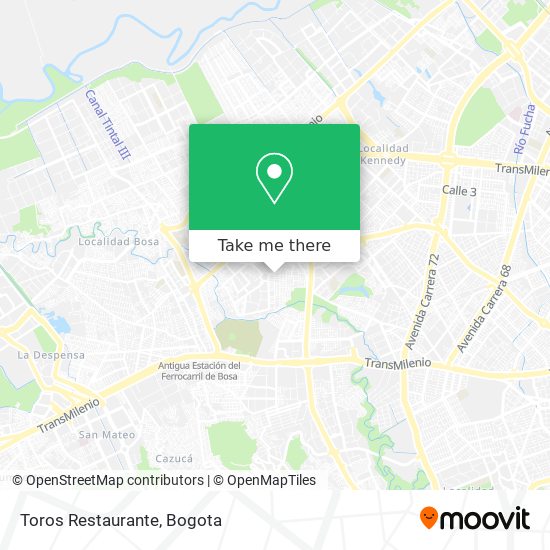 Mapa de Toros Restaurante