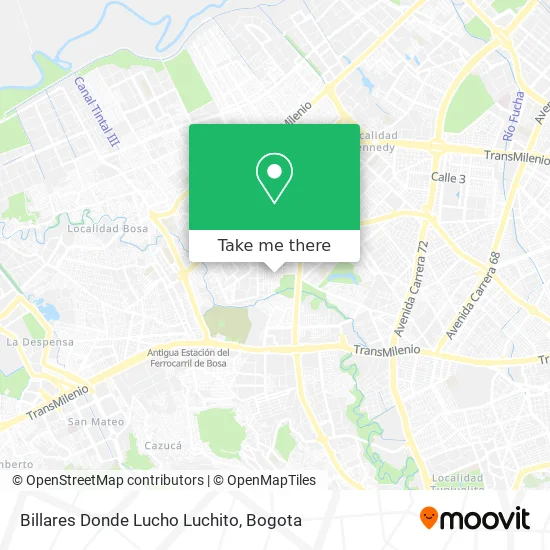 Mapa de Billares Donde Lucho Luchito