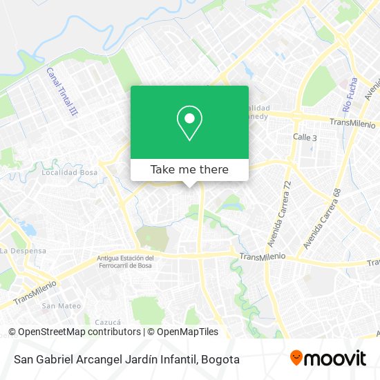 Mapa de San Gabriel Arcangel Jardín Infantil