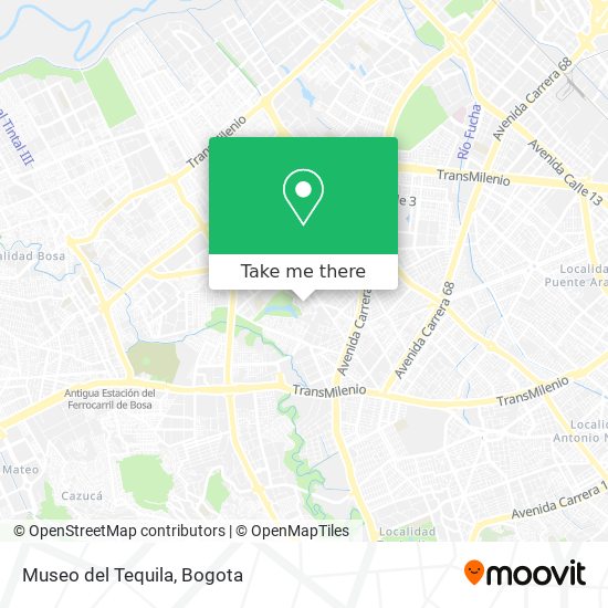 Mapa de Museo del Tequila