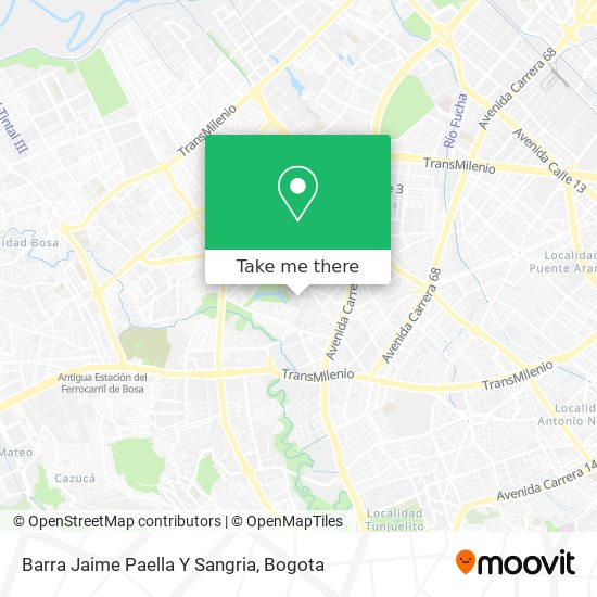 Barra Jaime Paella Y Sangria map
