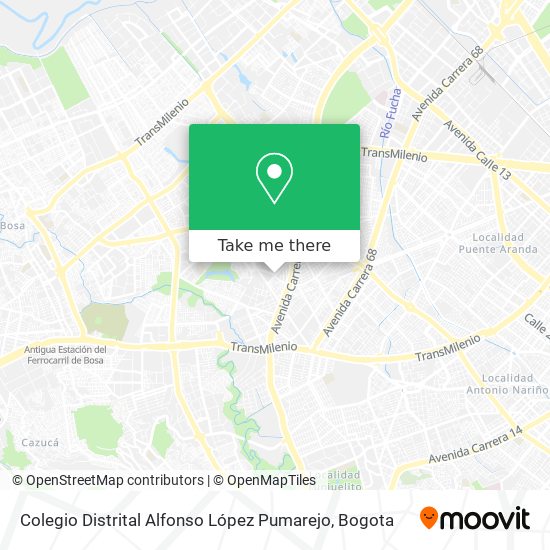 Mapa de Colegio Distrital Alfonso López Pumarejo