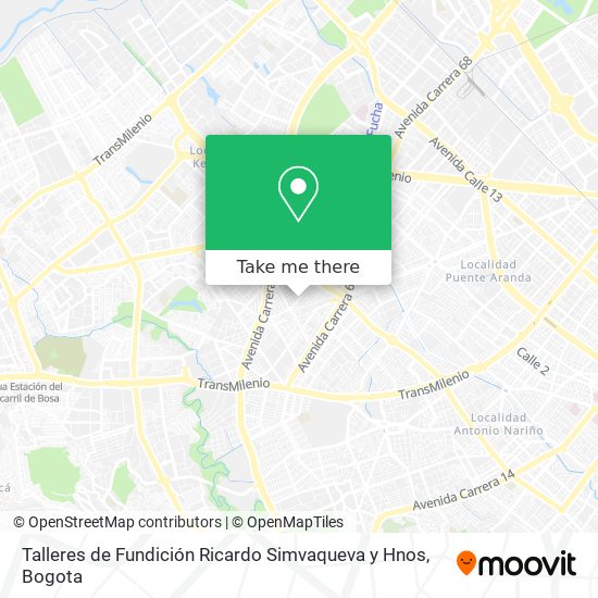 Talleres de Fundición Ricardo Simvaqueva y Hnos map