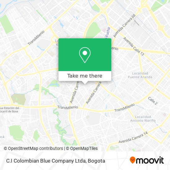 C.I Colombian Blue Company Ltda map