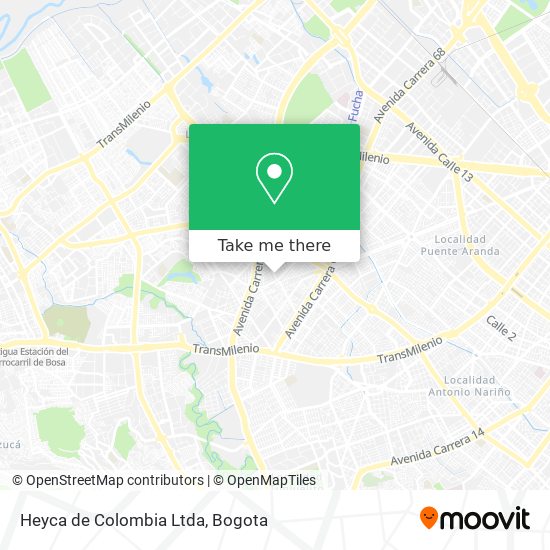 Heyca de Colombia Ltda map