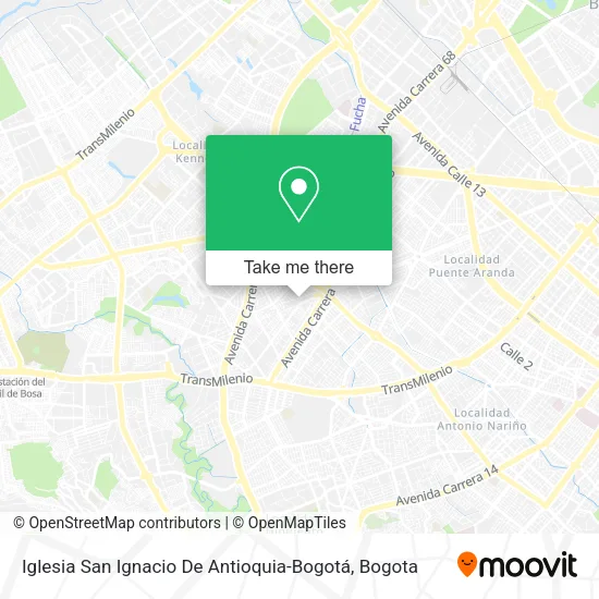 Mapa de Iglesia San Ignacio De Antioquia-Bogotá