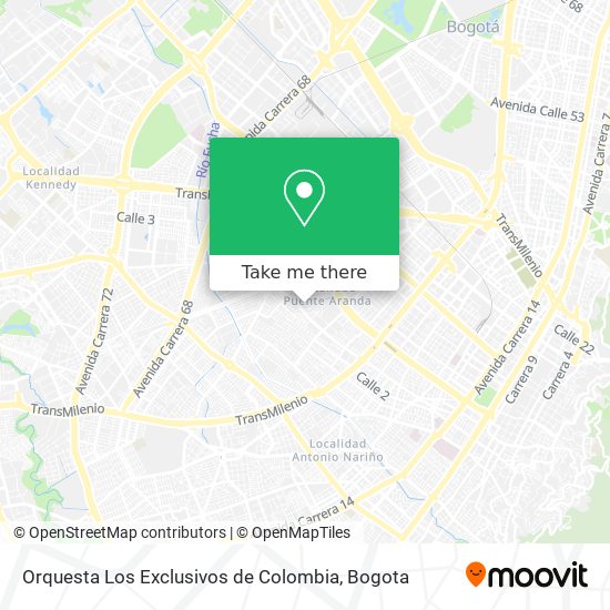 Mapa de Orquesta Los Exclusivos de Colombia