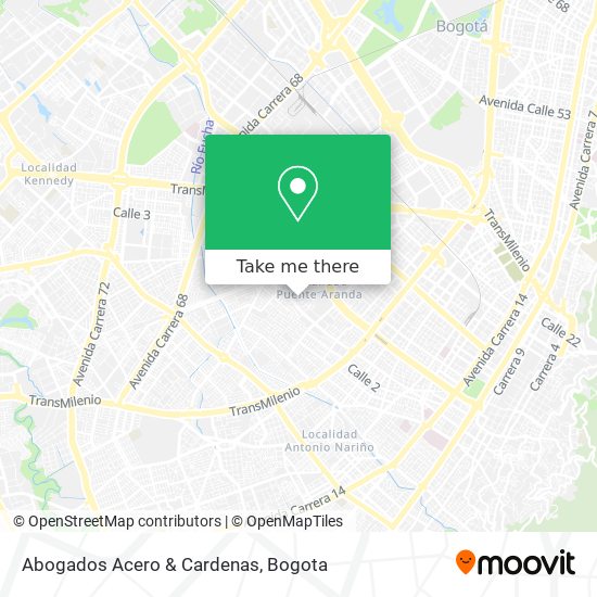 Mapa de Abogados Acero & Cardenas