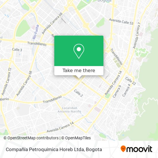 Mapa de Compañía Petroquímica Horeb Ltda