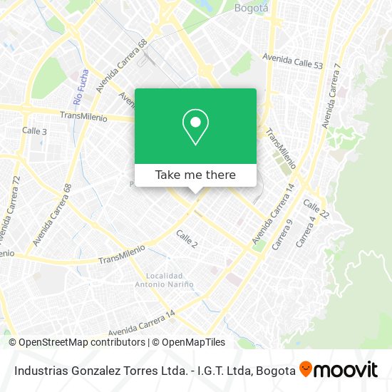 Industrias Gonzalez Torres Ltda. - I.G.T. Ltda map