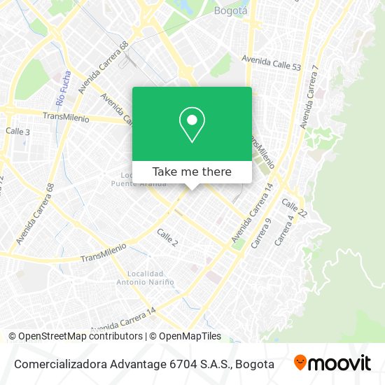 Comercializadora Advantage 6704 S.A.S. map